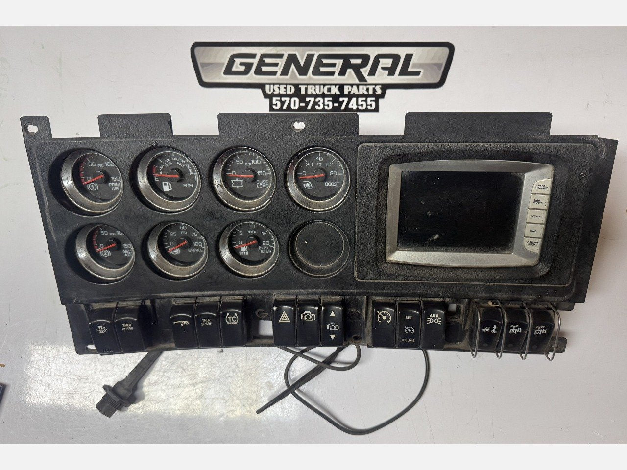 2009 KENWORTH GPS DASH PANEL Gauges