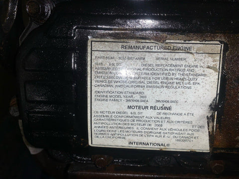 2003 FORD 6.0L Engine Assembly