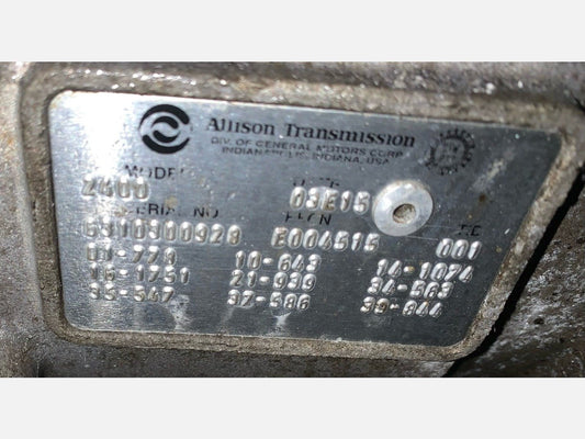 2003 ALLISON 2400 Transmission Assembly