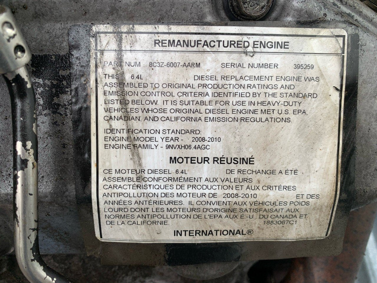 2009 FORD 6.4L Engine Assembly