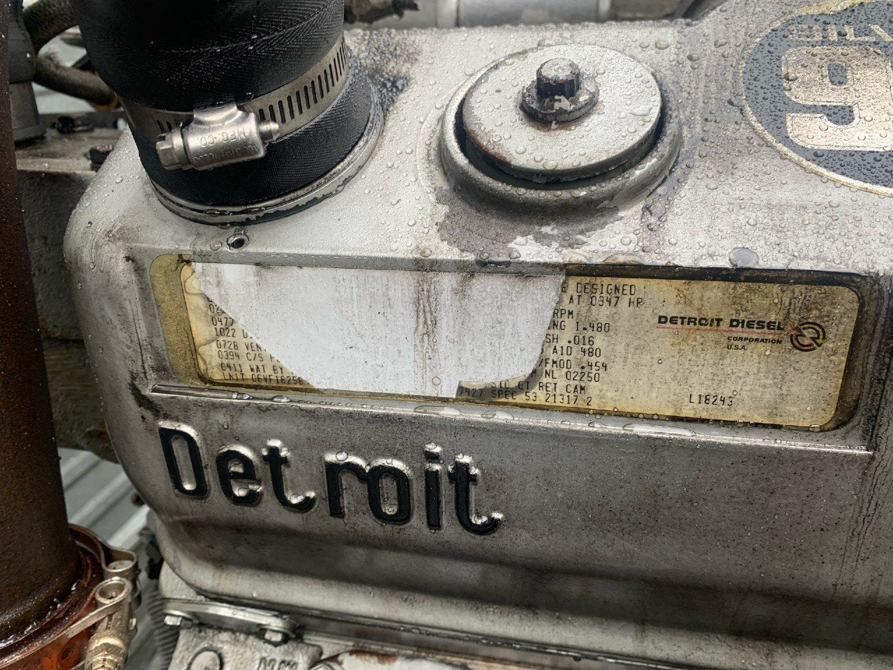 1988 DETROIT DIESEL 6V-92TA Engine Assembly